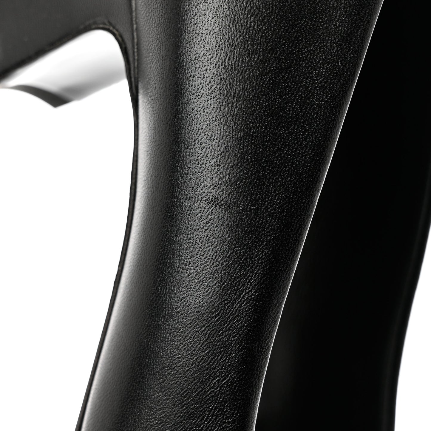 Lambskin Patent Calfskin Cap Toe CC Pumps 38 Black