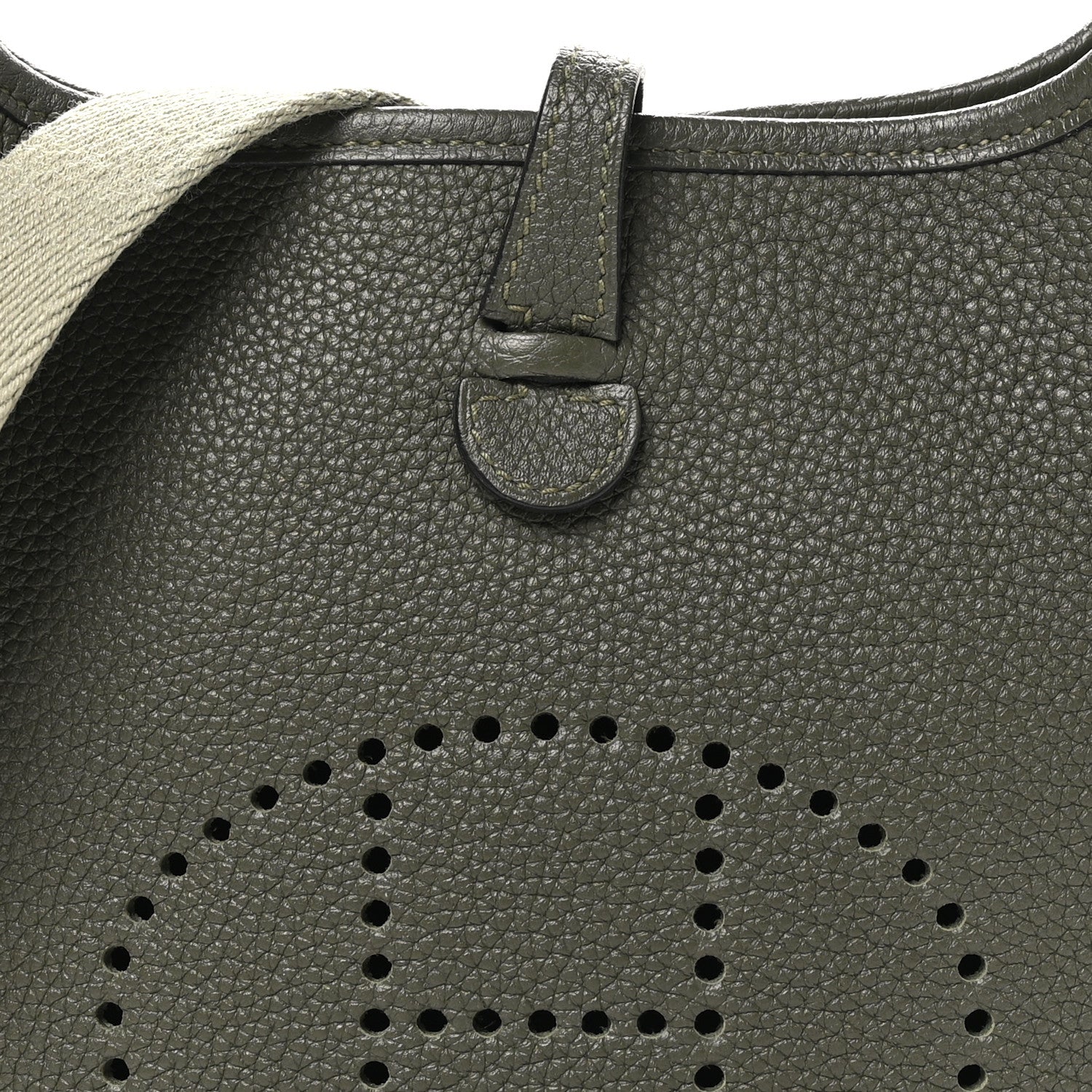 Hermes Taurillon Maurice Evelyne TPM Vert Olive Sauge 8 of 10