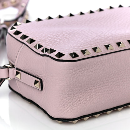 Valentino Garavani Pebbled Calfskin Rockstud Camera Crossbody Bag Water Rose 5 of 10