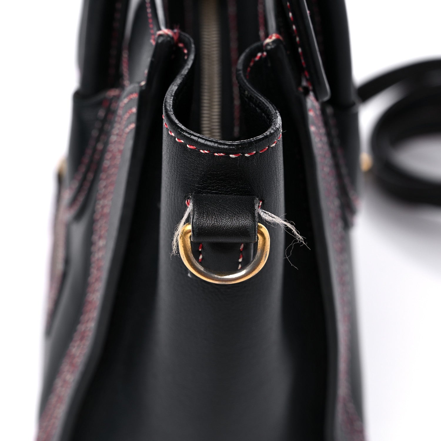 Celine Shiny Smooth Calfskin Stitched Nano Luggage Black Multicolor 14 of 18