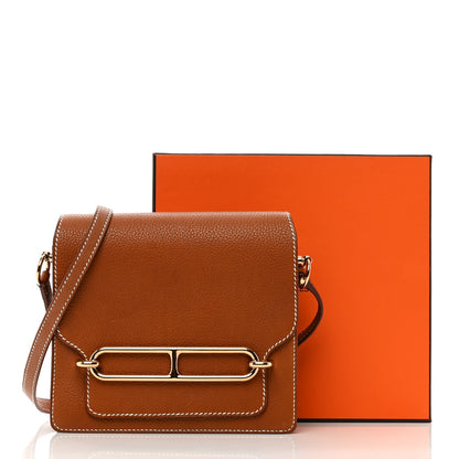 Hermes Barenia Faubourg Mini Sac Roulis Fauve 10 of 10