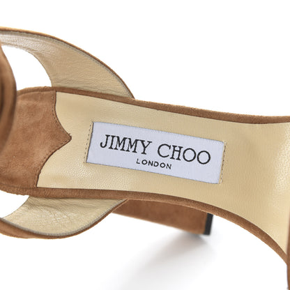 Jimmy Choo Soft Suede Kaytrin 120 Platform Sandals 36.5 Canyon 7 of 8