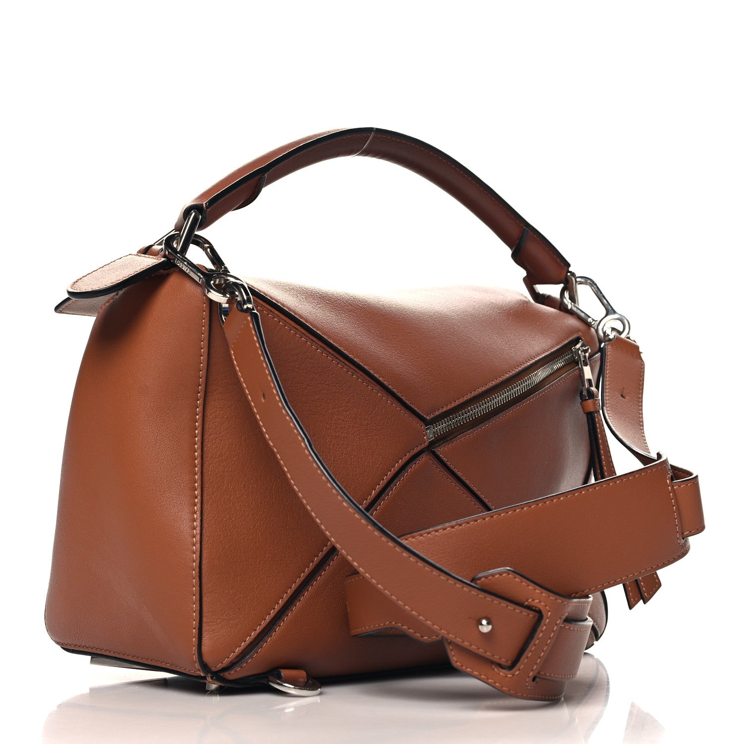 Loewe Calfskin Medium Puzzle Bag Tan 3 of 10