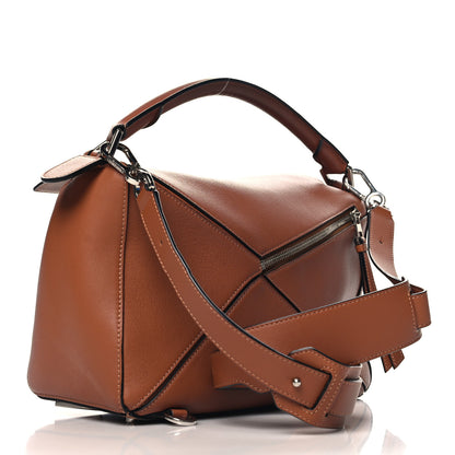 Loewe Calfskin Medium Puzzle Bag Tan 3 of 10