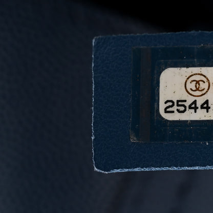 Chanel Caviar Large Studded Deauville Tote Navy 7 of 12