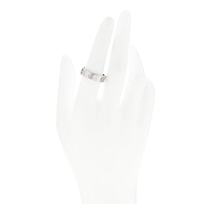 Cartier 18K White Gold 5.5mm LOVE Ring 55 7.25 2 of 4