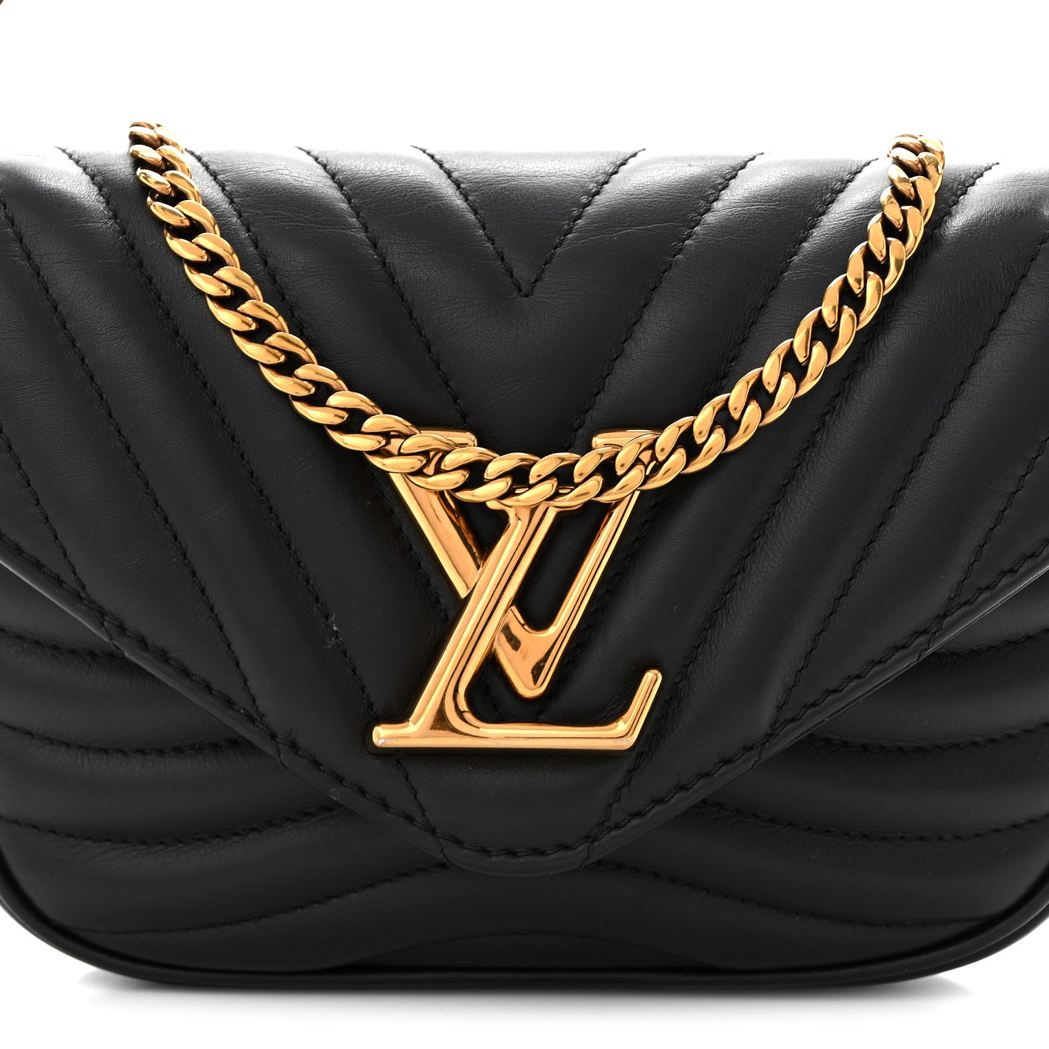 Louis Vuitton Calfskin New Wave Multi Pochette Black 7 of 9