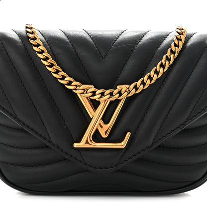 Louis Vuitton Calfskin New Wave Multi Pochette Black 7 of 9