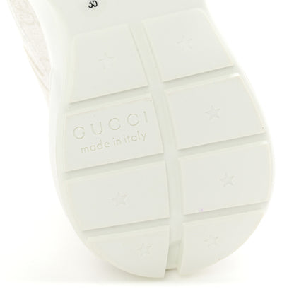 Gucci GG Supreme Monogram Womens Rhyton Sneakers 35 White 7 of 11