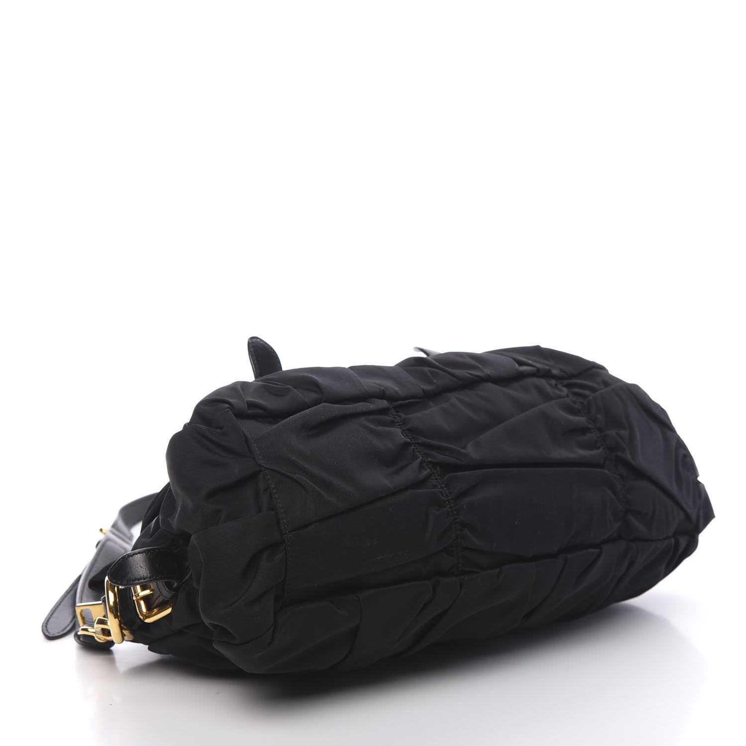 Prada Tessuto Nylon Gaufre Shopping Satchel Black 3 of 8