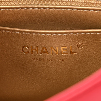 Chanel Lambskin Quilted Mini Pearl Crush Flap Red 6 of 13