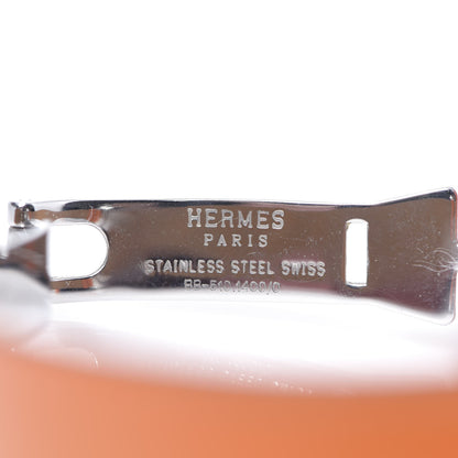 Hermes Stainless Steel Swift 31mm Clipper Chronograph Quartz Watch Orange 4 of 7
