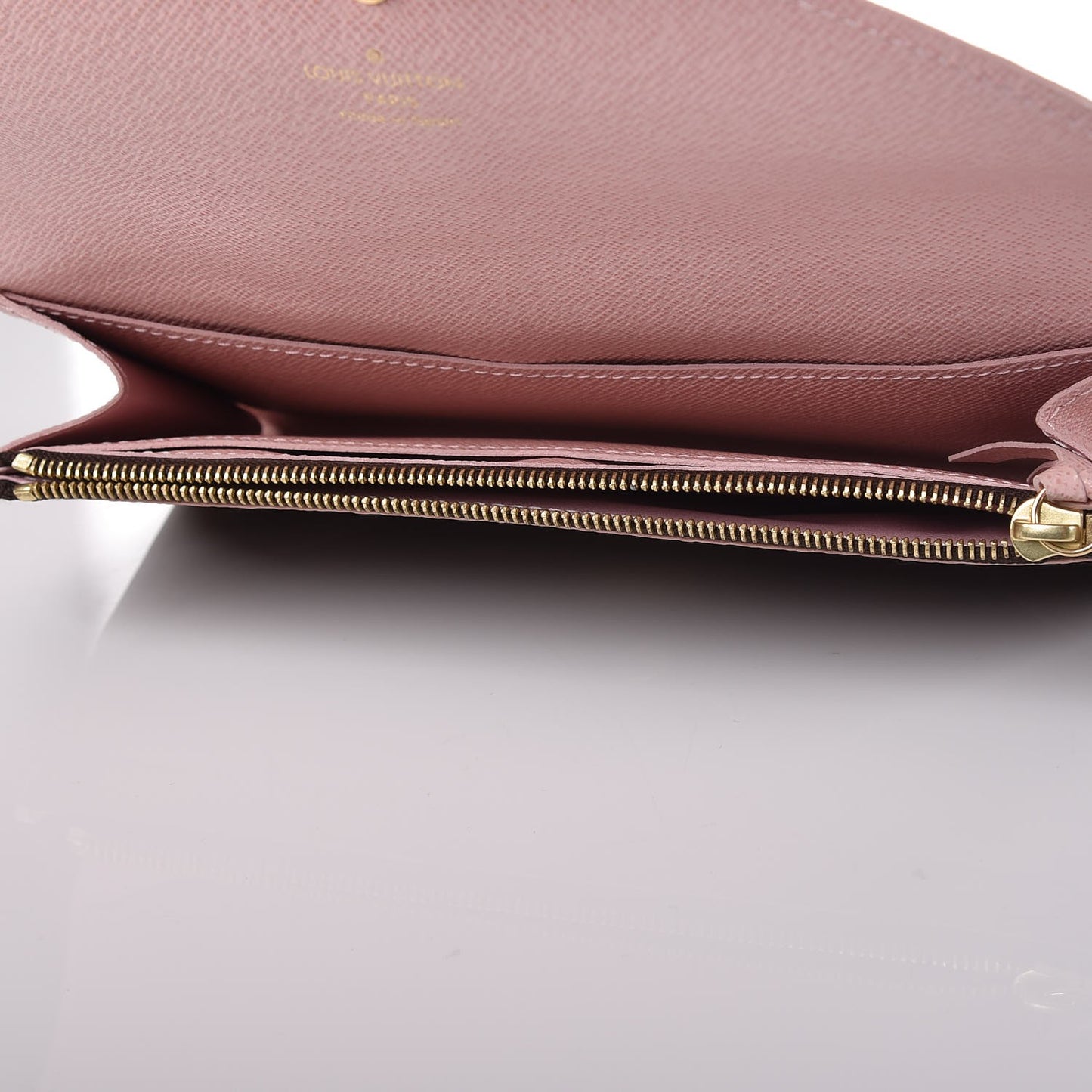 Damier Ebene Caissa Wallet Rose Ballerine