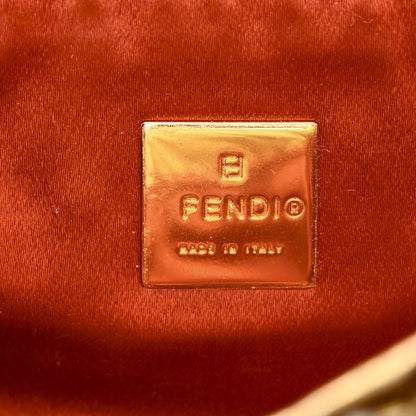 Fendi Sequin Paillettes Mini Half Moon Baguette Gold 5 of 8