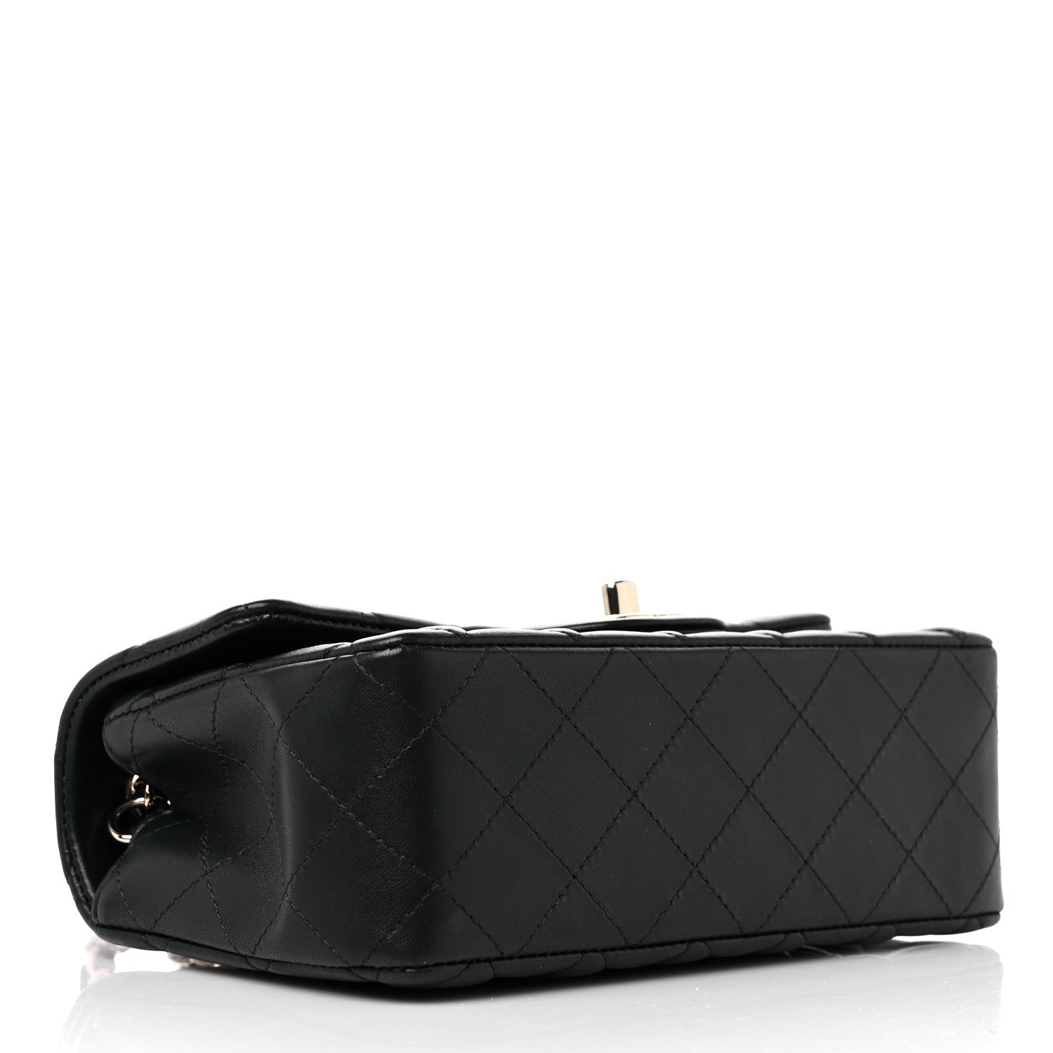 Chanel Lambskin Quilted Mini Rectangular Flap Black 4 of 10