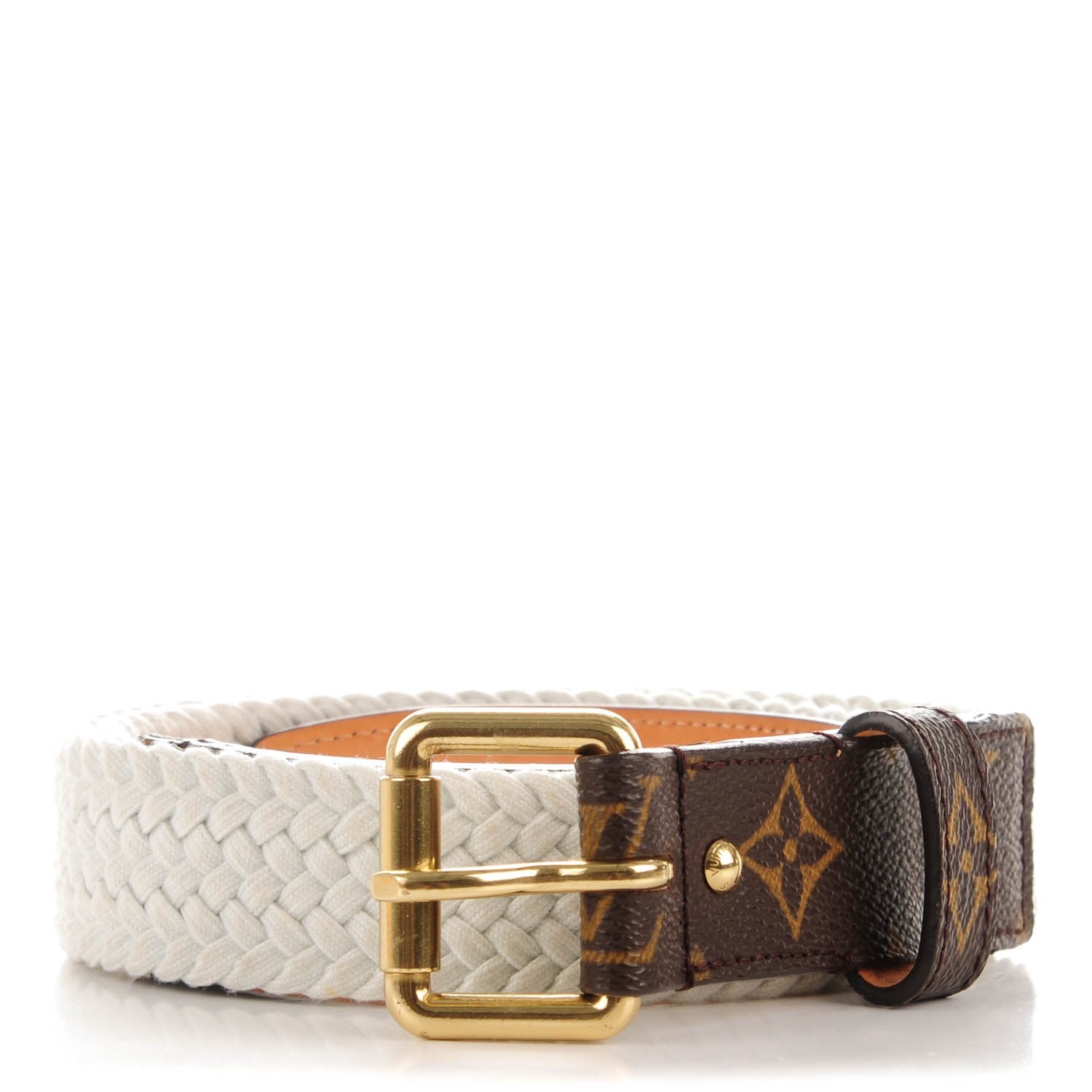 Louis Vuitton Monogram Woven Belt 80 32 1 of 7