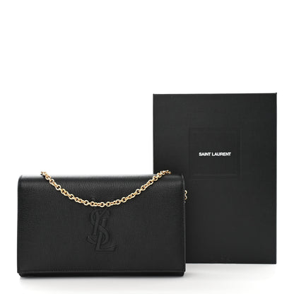 Saint Laurent Calfskin Monogram Belle de Jour Chain Clutch Black 13 of 13