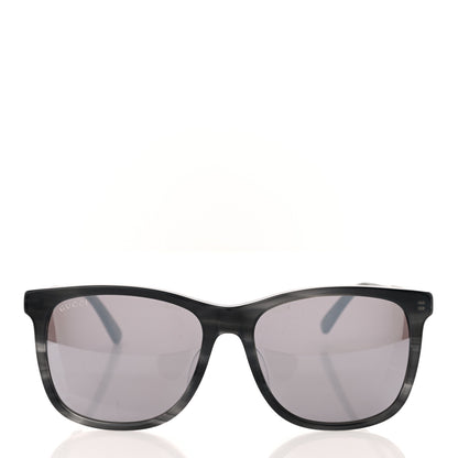 Gucci Acetate Square Frame Web Sunglasses GG0078SK Black 2 of 8