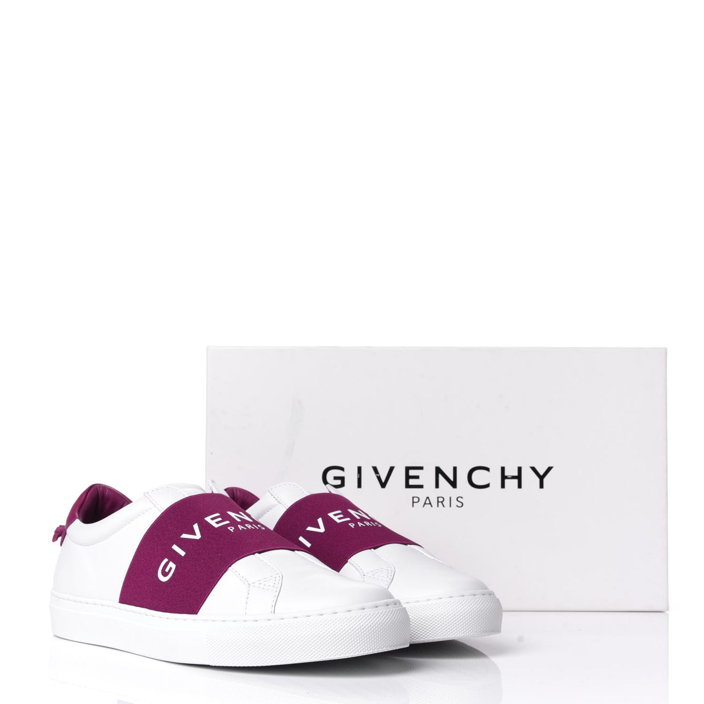 Calfskin Band Logo Womens Urban Street Sneakers 39 Orchid Purple