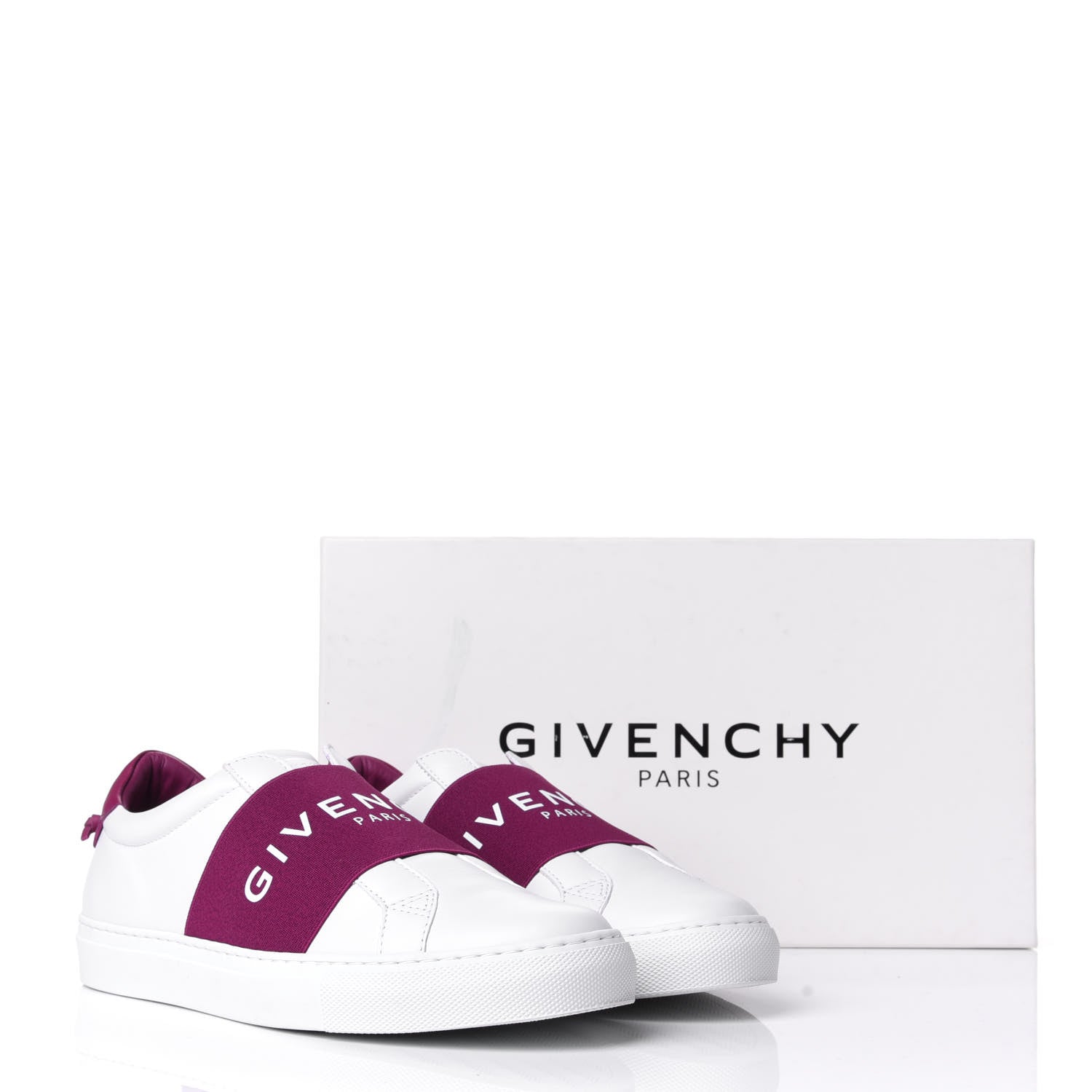 Givenchy Calfskin Band Logo Womens Urban Street Sneakers 39 Orchid Purple 11 of 11