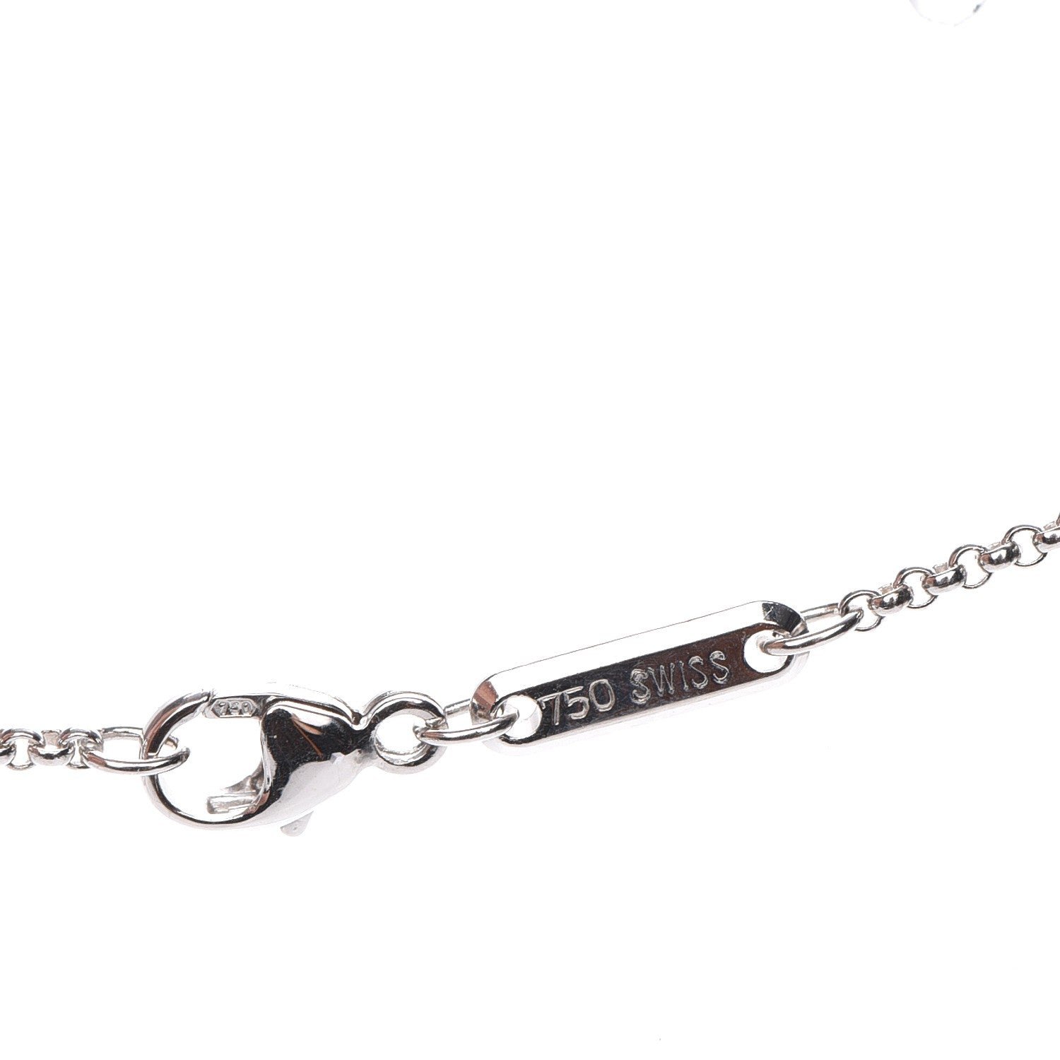 Chopard 18K White Gold Happy Diamonds Icons Puff Heart Pendant Necklace 7 of 7
