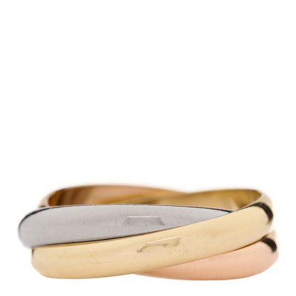 Cartier 18K Pink Yellow White Gold Classic Trinity Ring 62 10 3 of 4