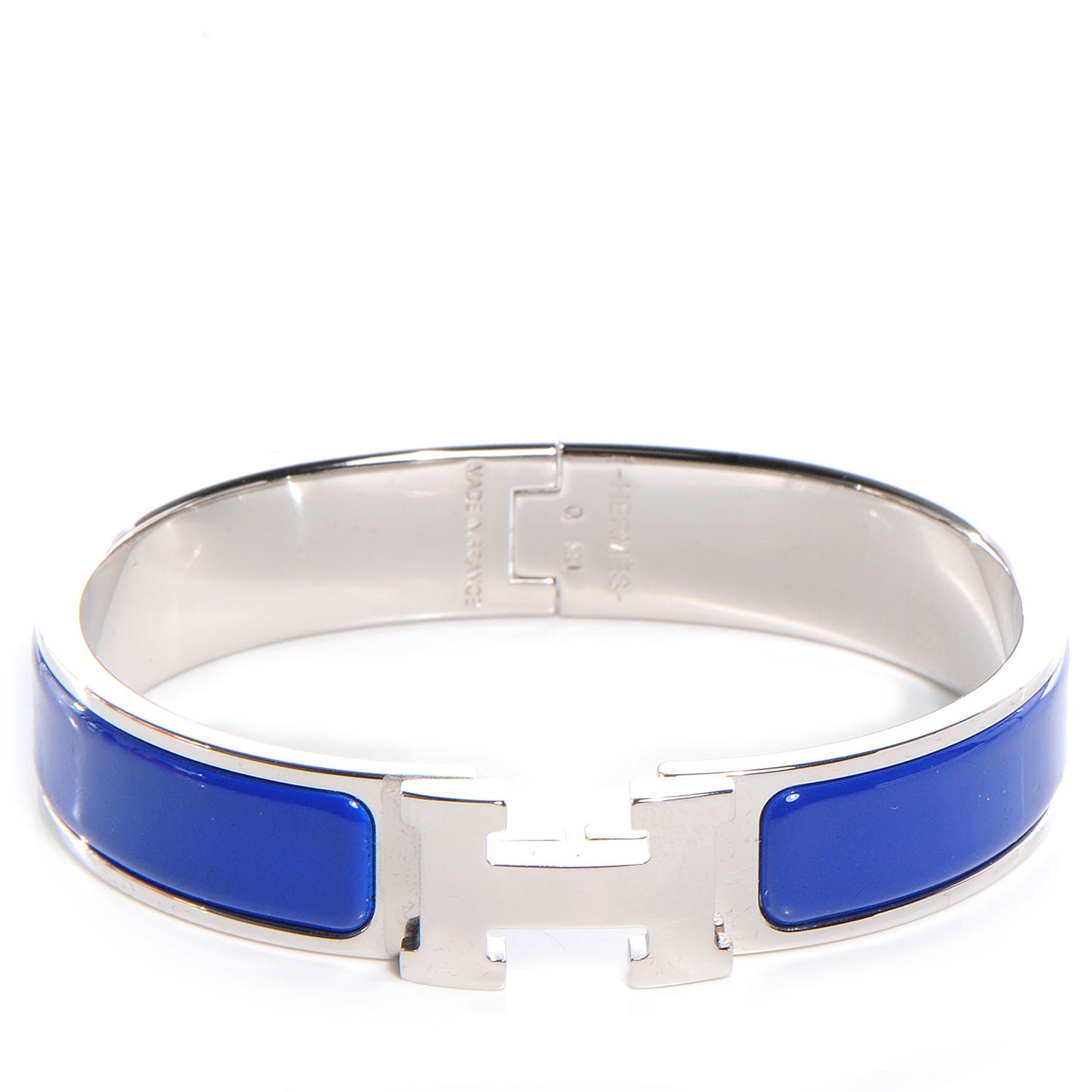 Narrow Enamel Clic Clac H Bracelet PM Royal Bleu
