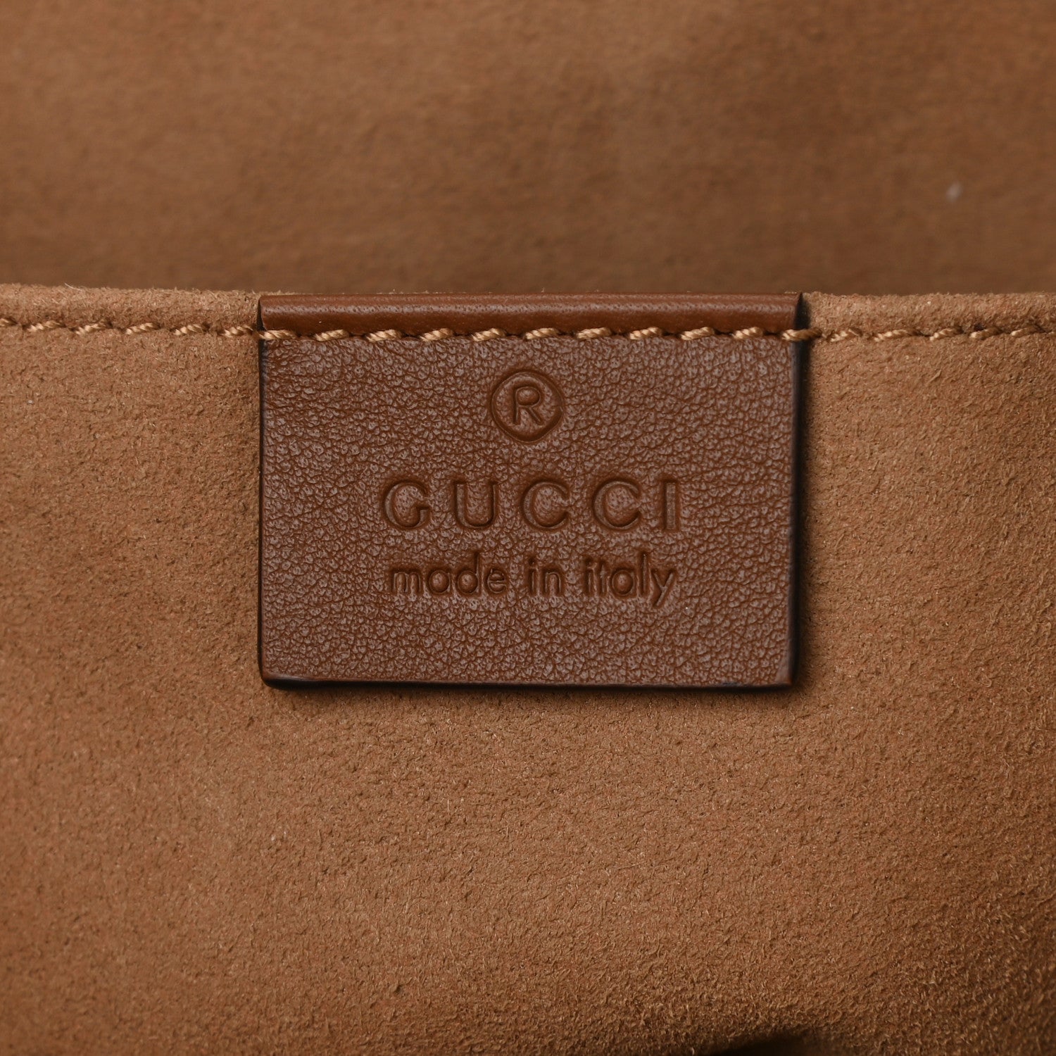 Gucci GG Supreme Monogram Calfskin Small Padlock Tote Beige Ebony Tuscany 6 of 10