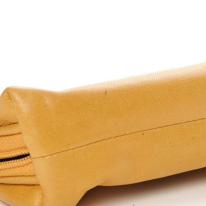 Gucci Lambskin Medium Bamboo Cosmetic Case Yellow 12 of 13