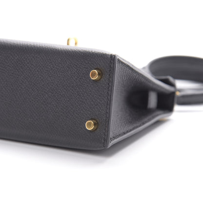 Hermes Epsom Mini Kelly Sellier 20 Black 9 of 10