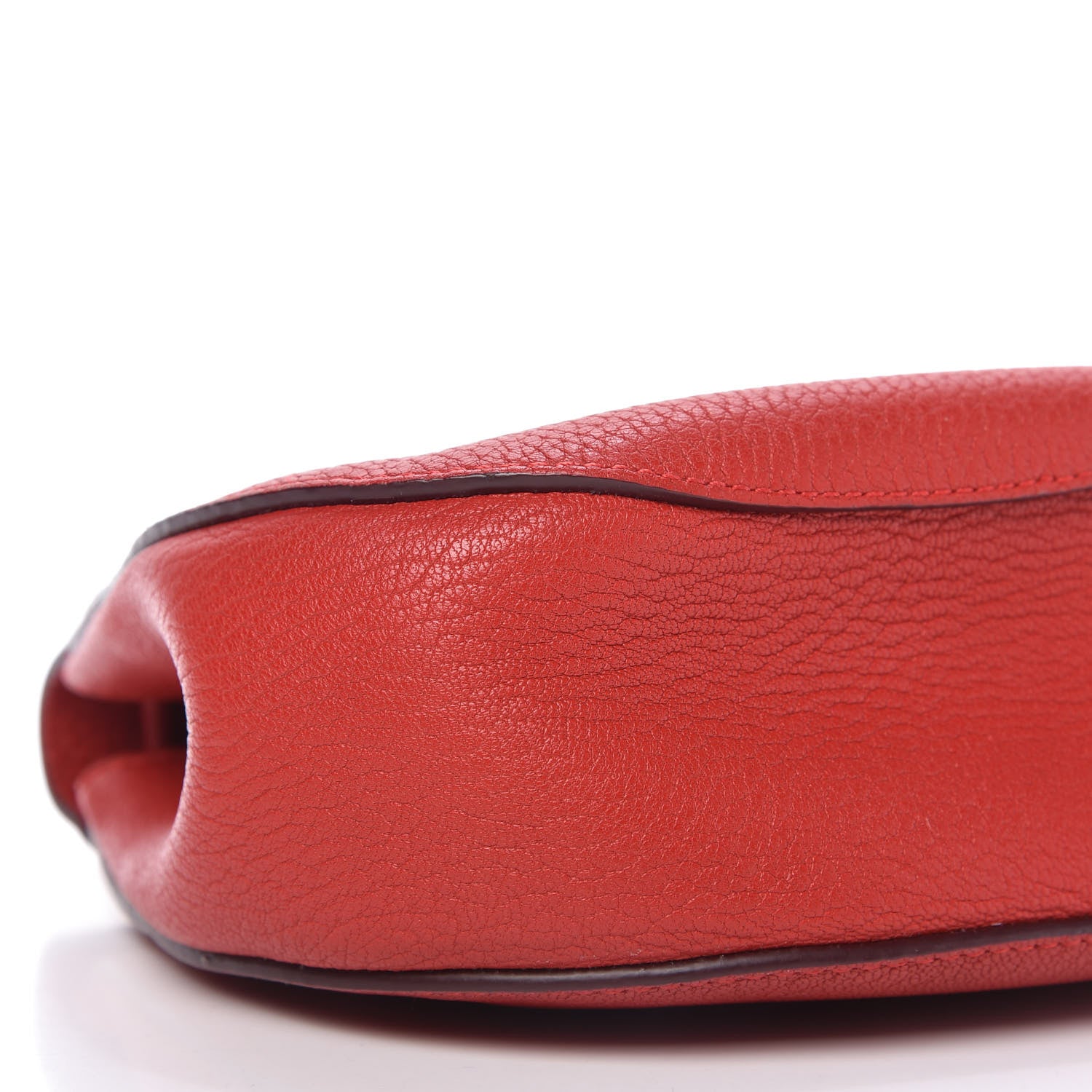 Chloe Grained Lambskin Mini Drew Shoulder Bag Plaid Red 6 of 11