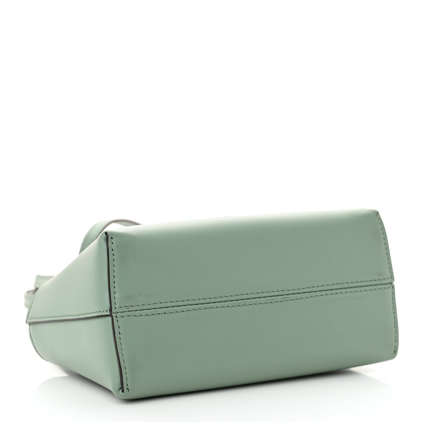 Vitello King Plexiglass Logo Embossed Mini By The Way Top Handle Boston Bag Menta