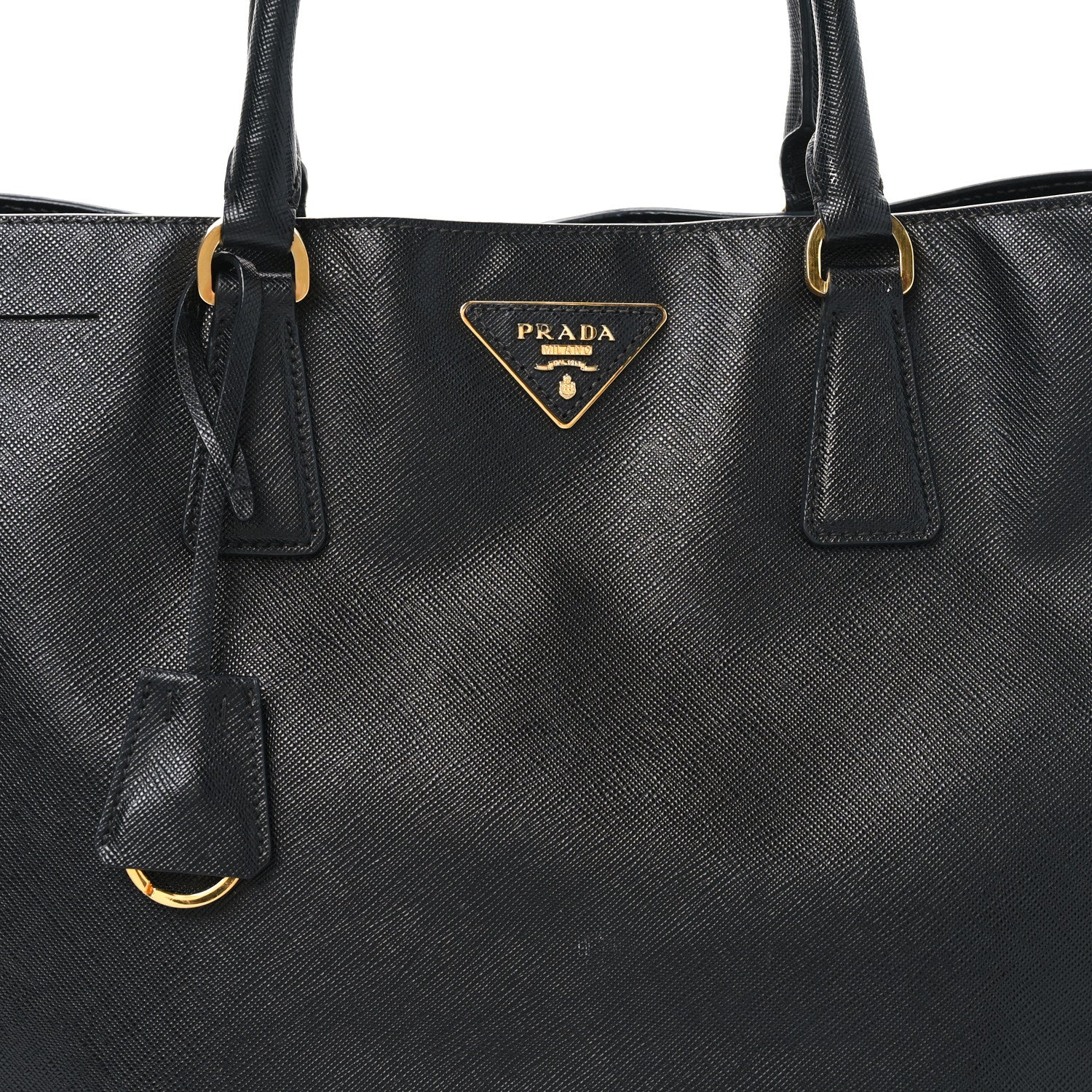 Prada Saffiano Lux Large Tote Black 7 of 9