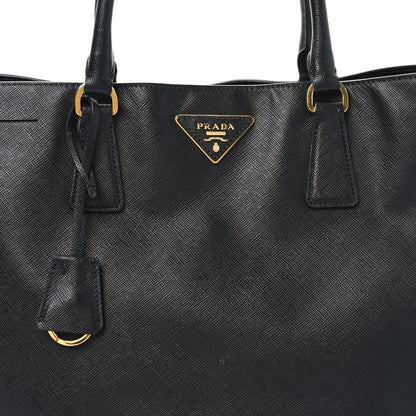Prada Saffiano Lux Large Tote Black 7 of 9