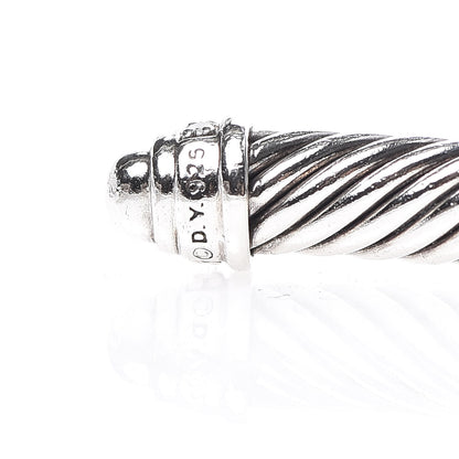 David Yurman Sterling Silver Diamond 5mm Cable Classics Dome Bracelet 4 of 4