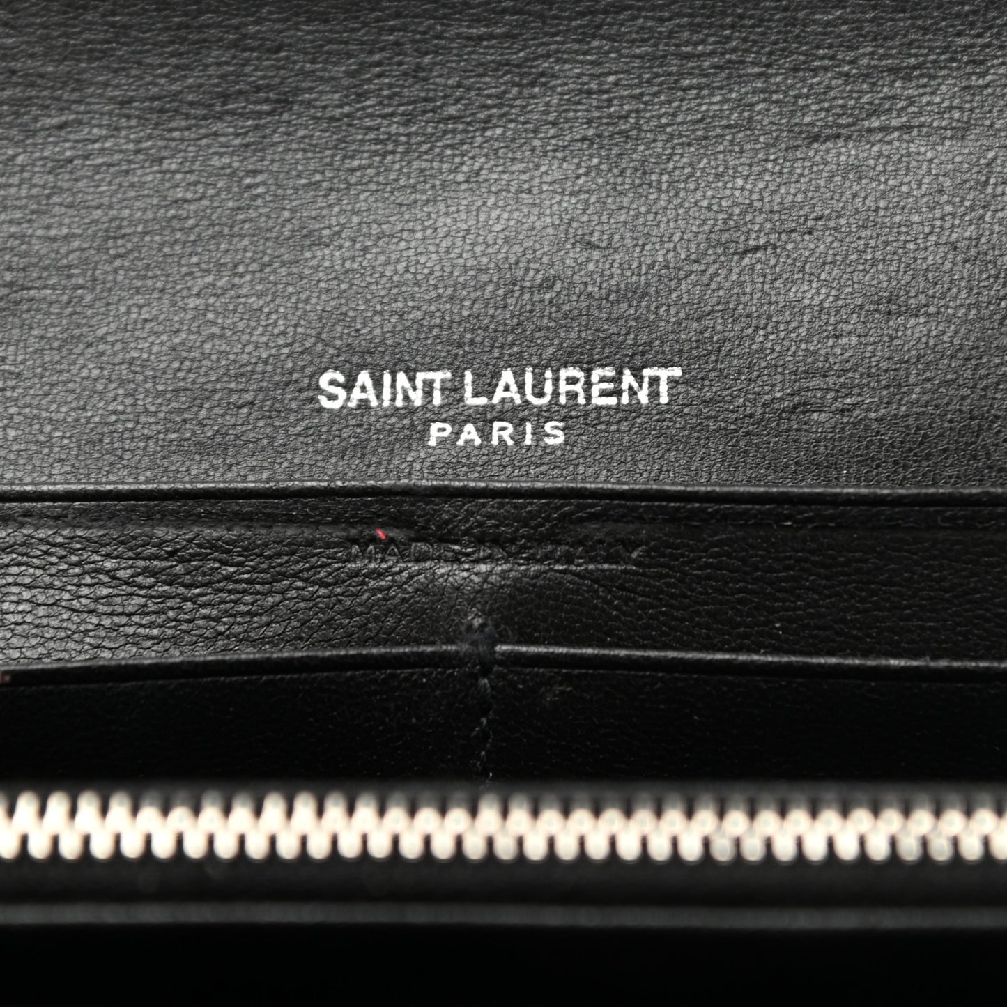 Lambskin Y Quilted Monogram Large Loulou Flap Wallet Black