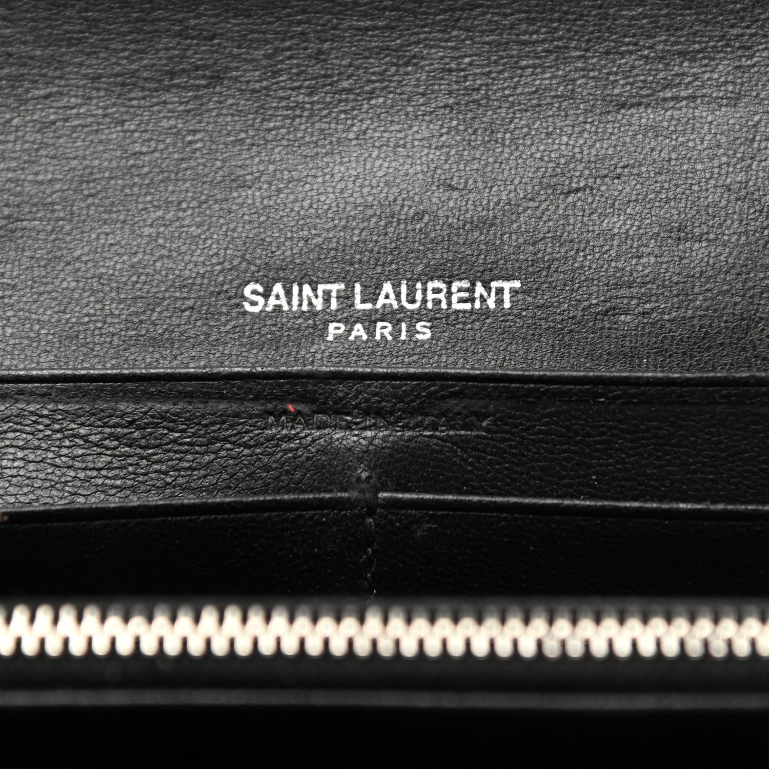 Saint Laurent Lambskin Y Quilted Monogram Large Loulou Flap Wallet Black 6 of 8