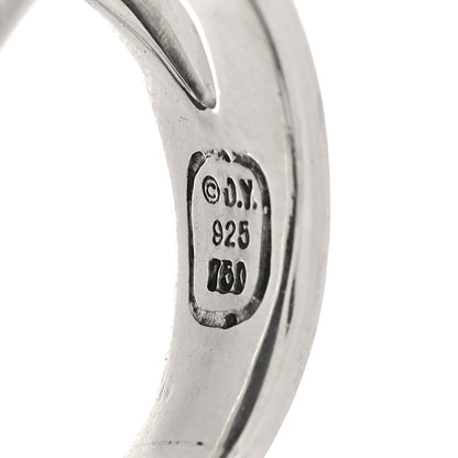 David Yurman Sterling Silver 18K Yellow Gold Carved Cable Ring 52 6 4 of 4