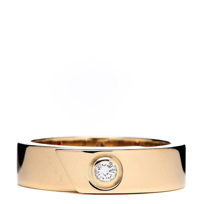 Cartier 18K Yellow Gold Diamond Anniversary Band Ring 54 6.75 1 of 5