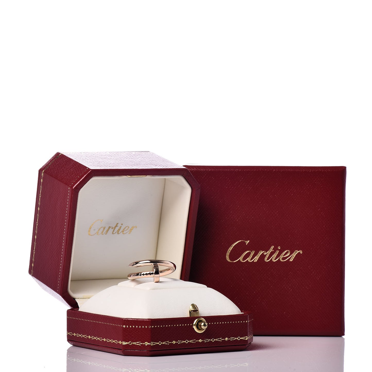 18K Pink Gold Juste Un Clou Ring 52 6