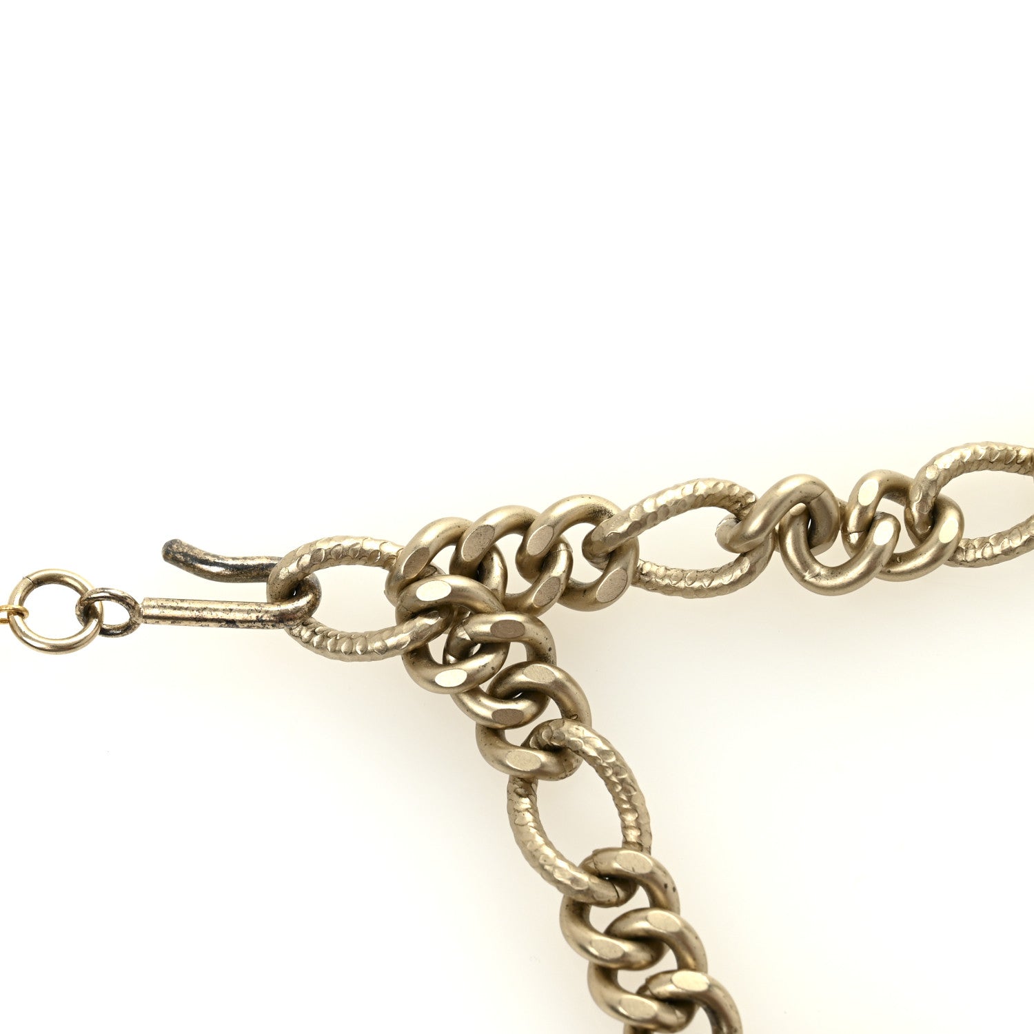Chanel Metal Pearl Chain CC Triple Medallion Charm Belt Gold 5 of 5