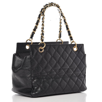 Chanel Caviar Quilted Petit Timeless Tote PTT Black 3 of 7
