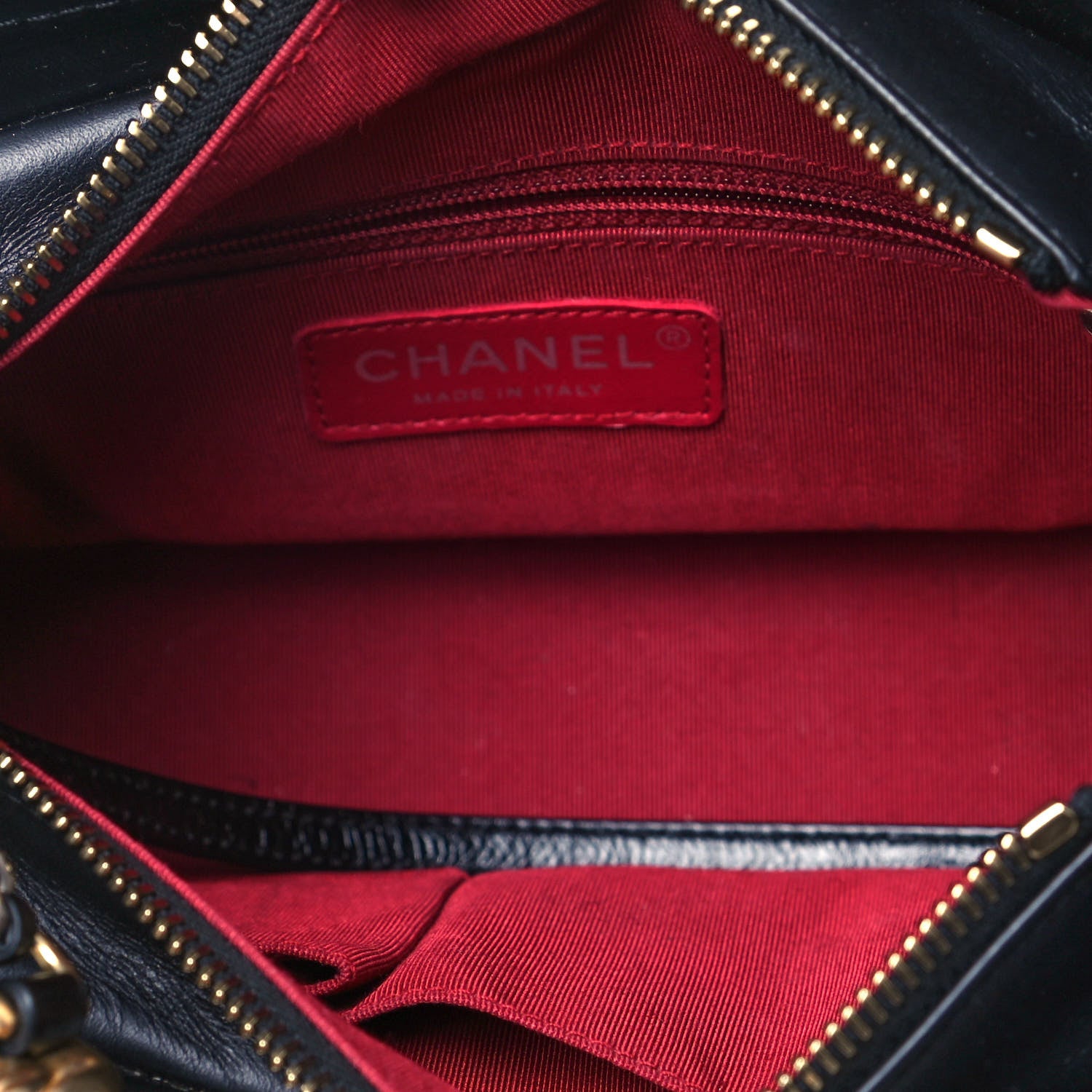 Chanel Aged Calfskin Chevron Quilted Small Gabrielle Hobo Black 5 of 10