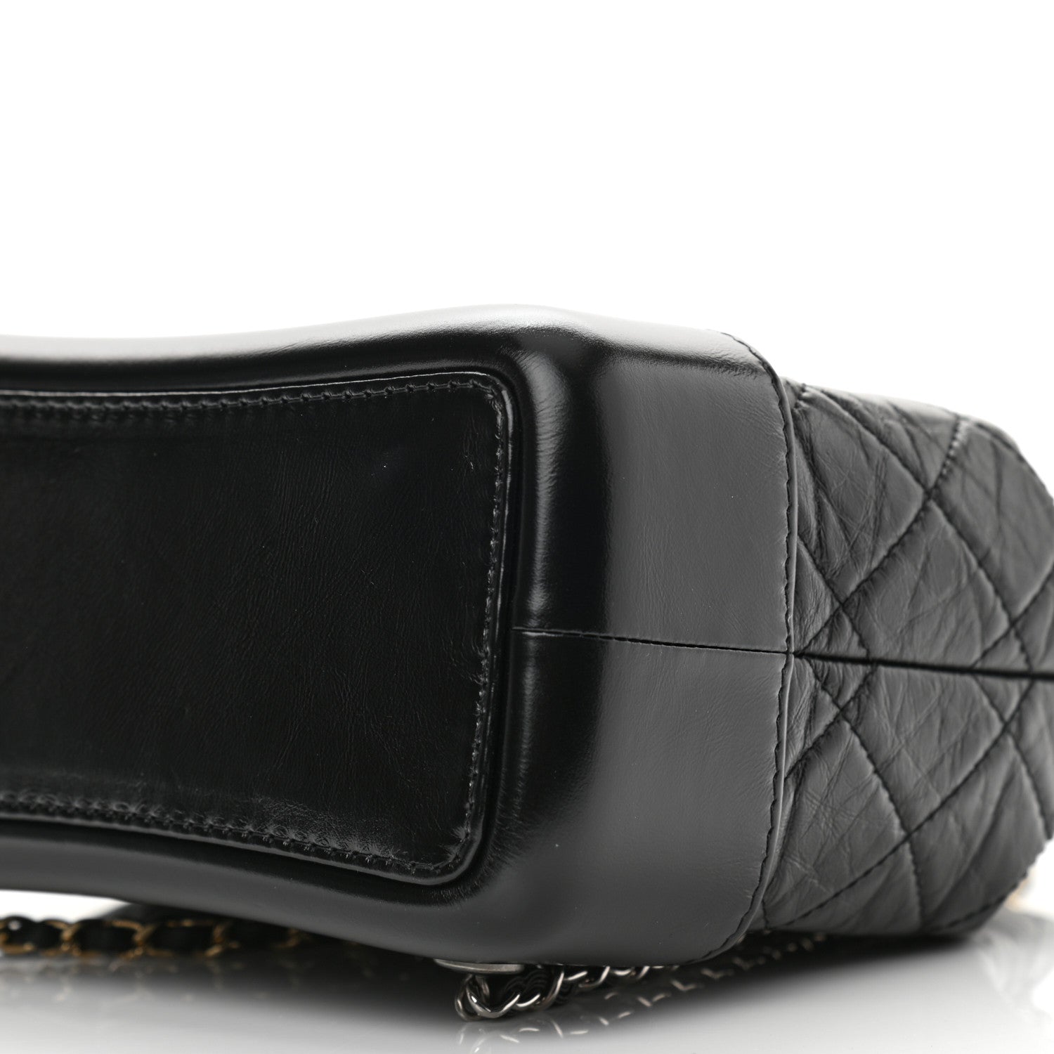 Chanel Aged Calfskin Quilted Small Gabrielle Backpack Black 10 of 11