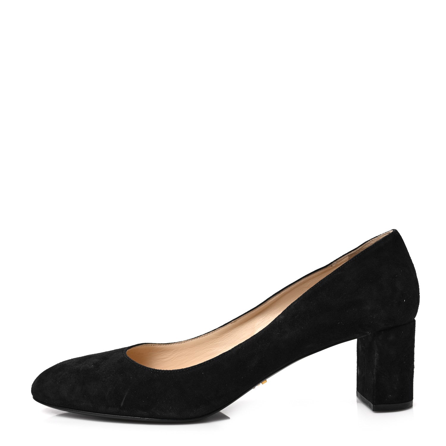 Prada Suede Heel Pump 40.5 Black 1 of 8