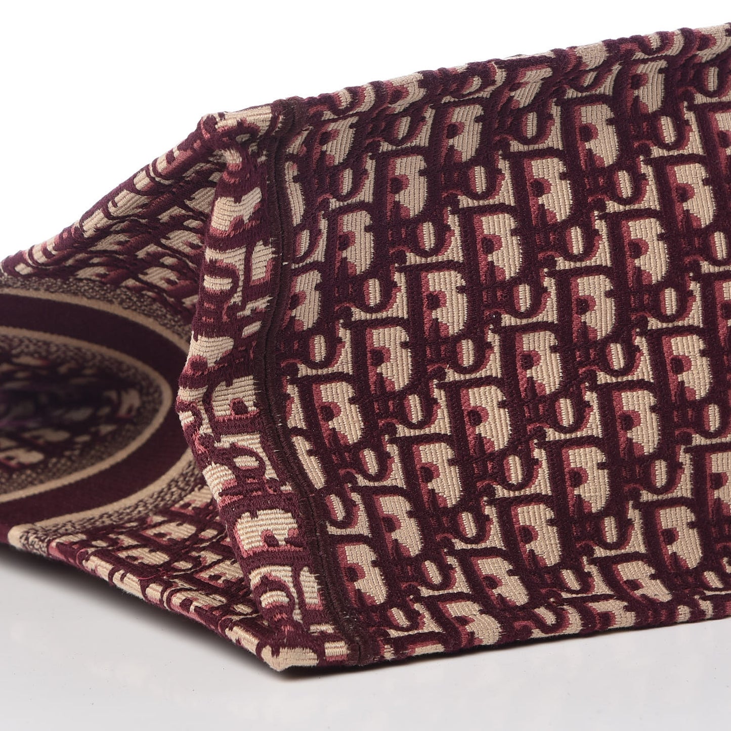 Oblique Large Book Tote Burgundy Multicolor