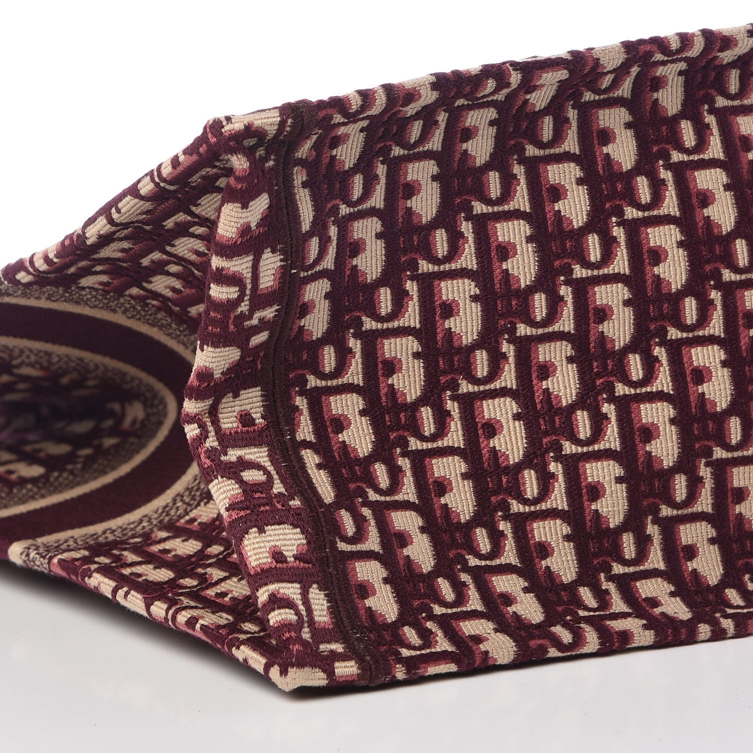 Christian Dior Oblique Large Book Tote Burgundy Multicolor 10 of 11