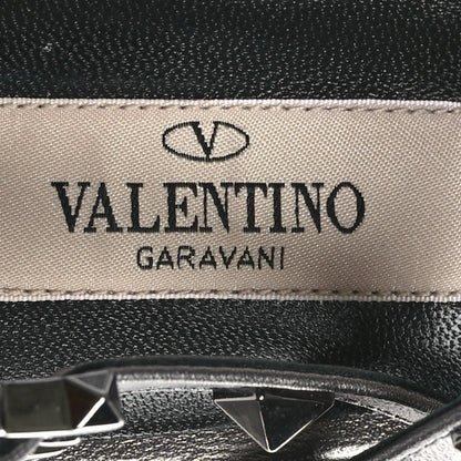 Valentino Garavani Metallic Nappa Rockstud T-Strap Slingback Flat Sandals 36 Rutenio 7 of 9