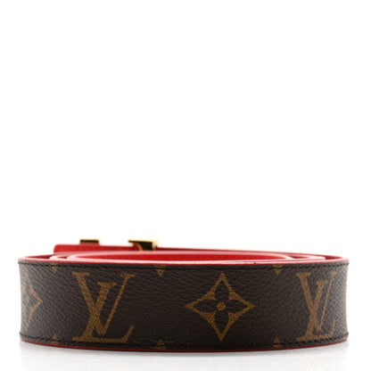 Louis Vuitton Monogram 30mm LV Initiales Reversible Belt 95 38 Coquelicot 3 of 10