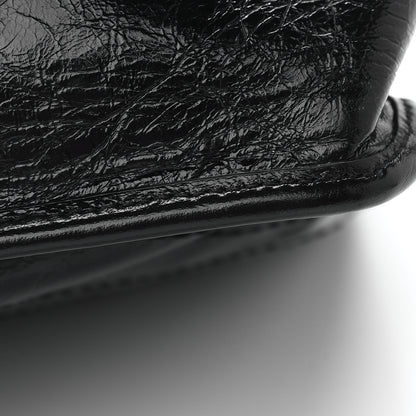 Saint Laurent Crinkled Calfskin Matelasse Monogram Large Niki Chain Satchel Black 8 of 12
